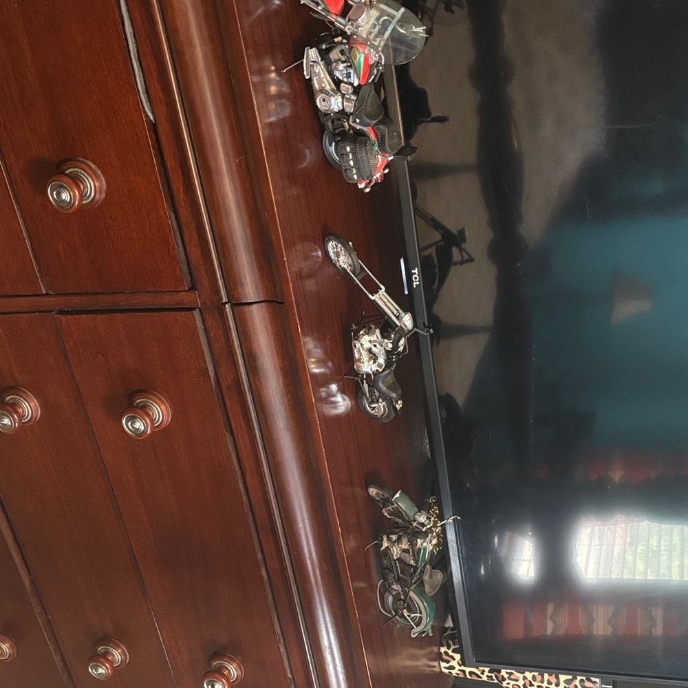 Harley-Davidson Diecast Motorcycle Models - Black and Silver